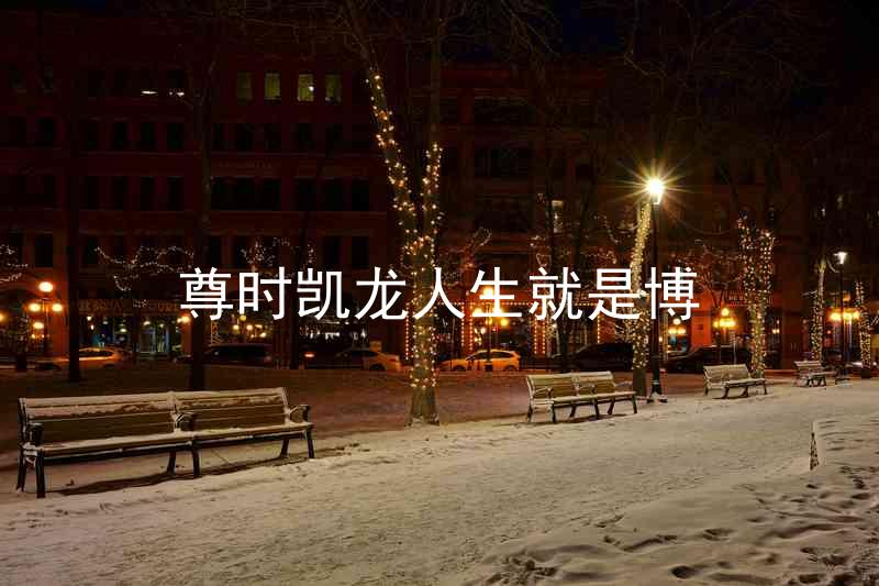 尊时凯龙人生就是博